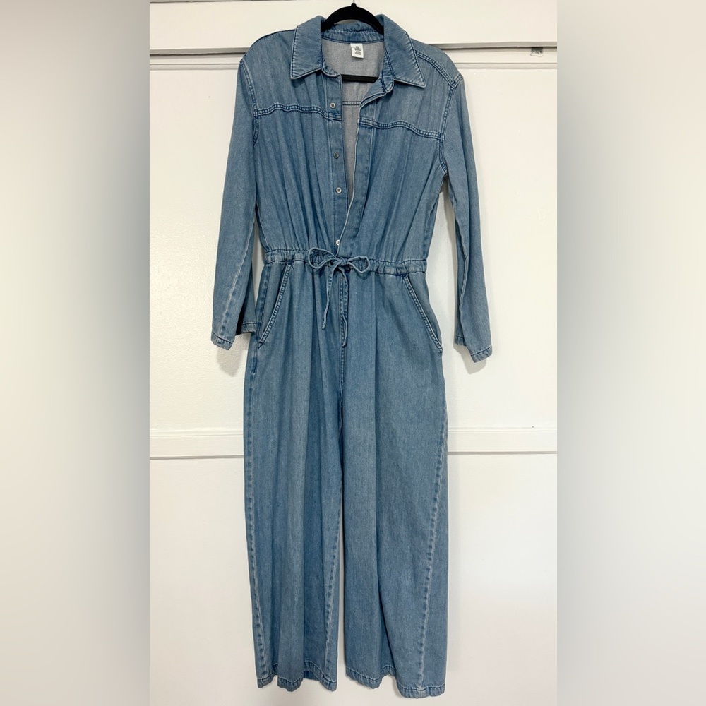 &Denim Oversized Utility Jumpsuit